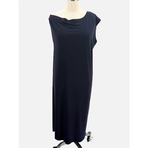 Norma Kamali Drop Shoulder Mini Dress navy S - Picture 9 of 12
